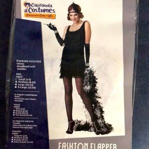 Adult Fringe Flapper Dress Costume Size Small